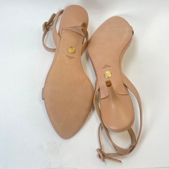 Veronica Beard Darcelle Bisquele Sandals Kitten Heels Size 7.5 - Picture 5 of 13